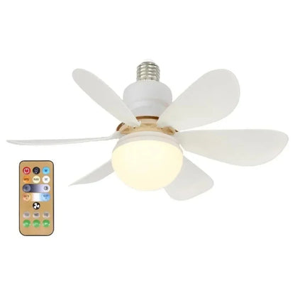 Ventilateur de Plafond LED E27 – Fraîcheur et Lumière en Un Seul Geste