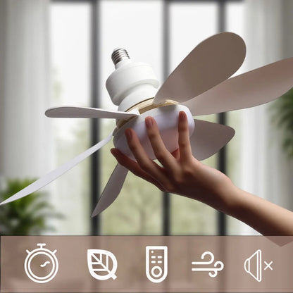Ventilateur de Plafond LED E27 – Fraîcheur et Lumière en Un Seul Geste