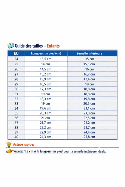 Chaussures polyvalentes enfant mixte